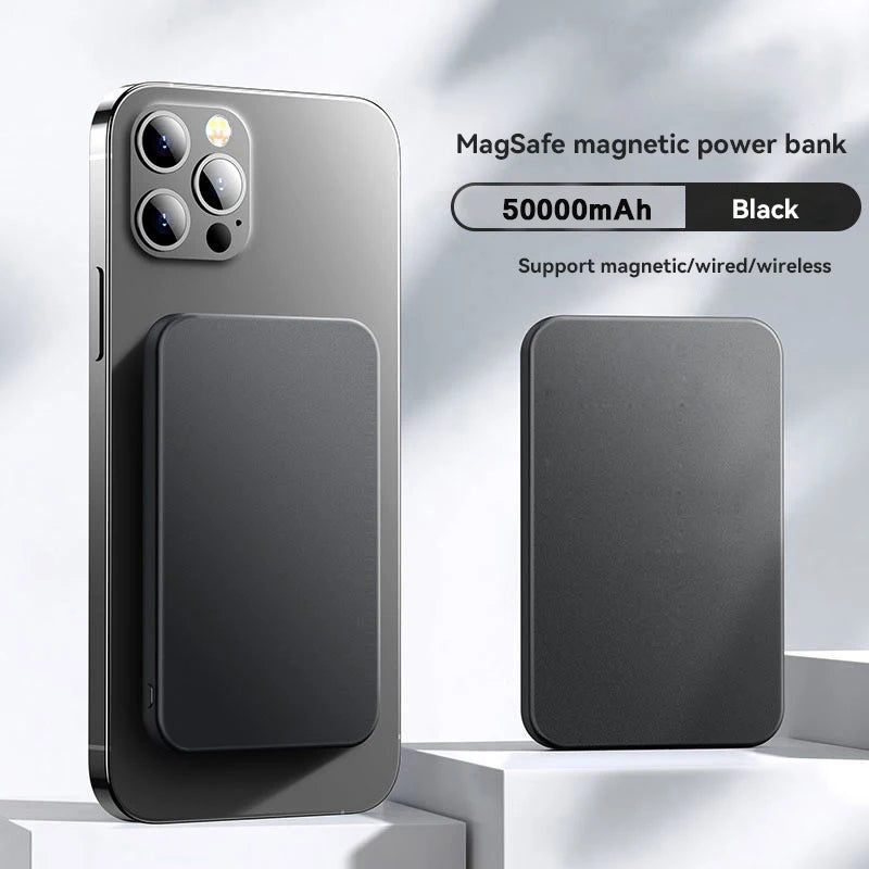 NEXORA 50000mAh Wireless Magnetic Power Bank Charger Fast Charging External Spare Battery For Apple iPhone Android Magsafes