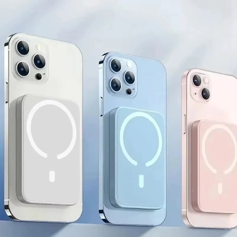 NEXORA 50000mAh Wireless Magnetic Power Bank Charger Fast Charging External Spare Battery For Apple iPhone Android Magsafes